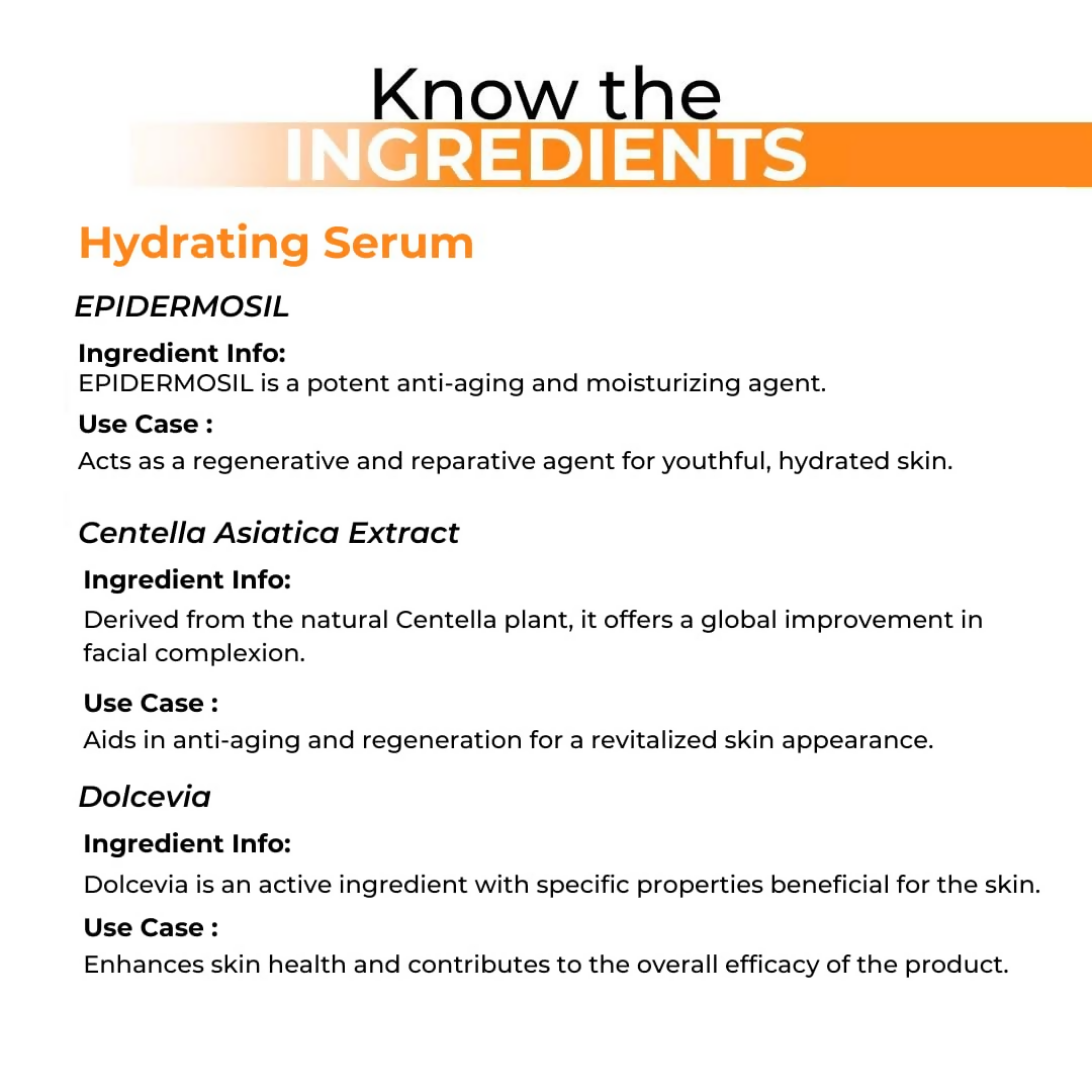Dermabay Hydrating Serum Advanced Formula with Hyaluronic acid & Niacinamide