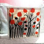 Thumbnail for Canvas Jute Bag Flower Print - Distacart