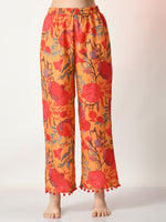 Thumbnail for Myshka Women's Yellow Printed Kurta With Palazzos - Distacart