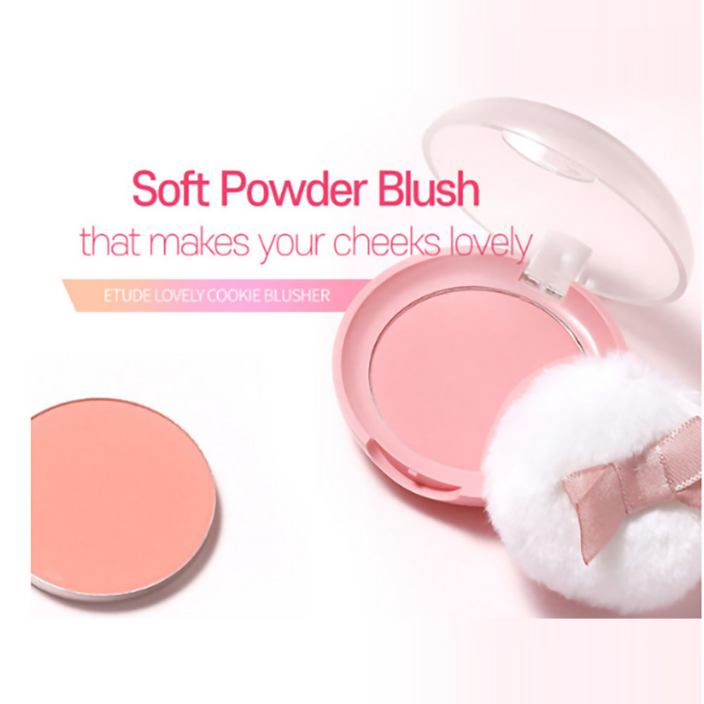 Etude House Lovely Cookie Pressed Powder Blush Rd301 - Red Grapefruit Pudding - Distacart