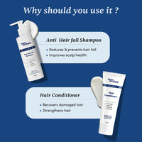 Thumbnail for Man Matters Anti Hair Fall Shampoo and Conditioner Combo - Helps in Deep Nourishment and Frizz Free Hair, Sulphate & Paraben Free