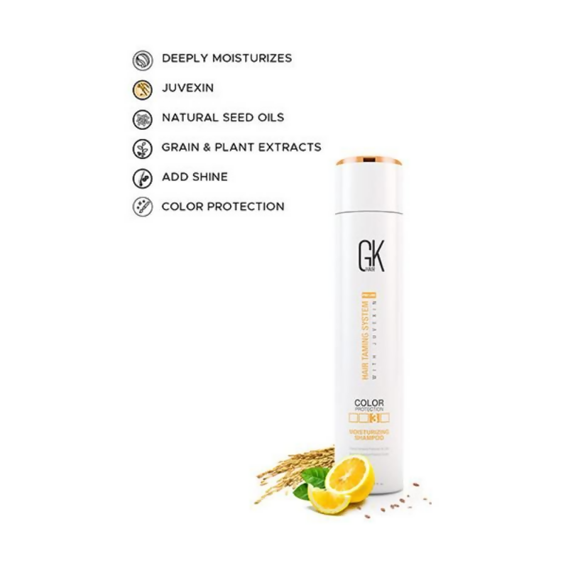 GK Hair Moisturizing Color Protection Shampoo With Nourishing Juvexin- Repairs Dry & Damaged Hair