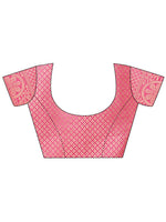 Thumbnail for Aanika Women Pink Organza Saree With UnStiched Blouse - Distacart