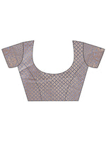 Thumbnail for Aanika Women Grey Organza Saree With UnStiched Blouse - Distacart