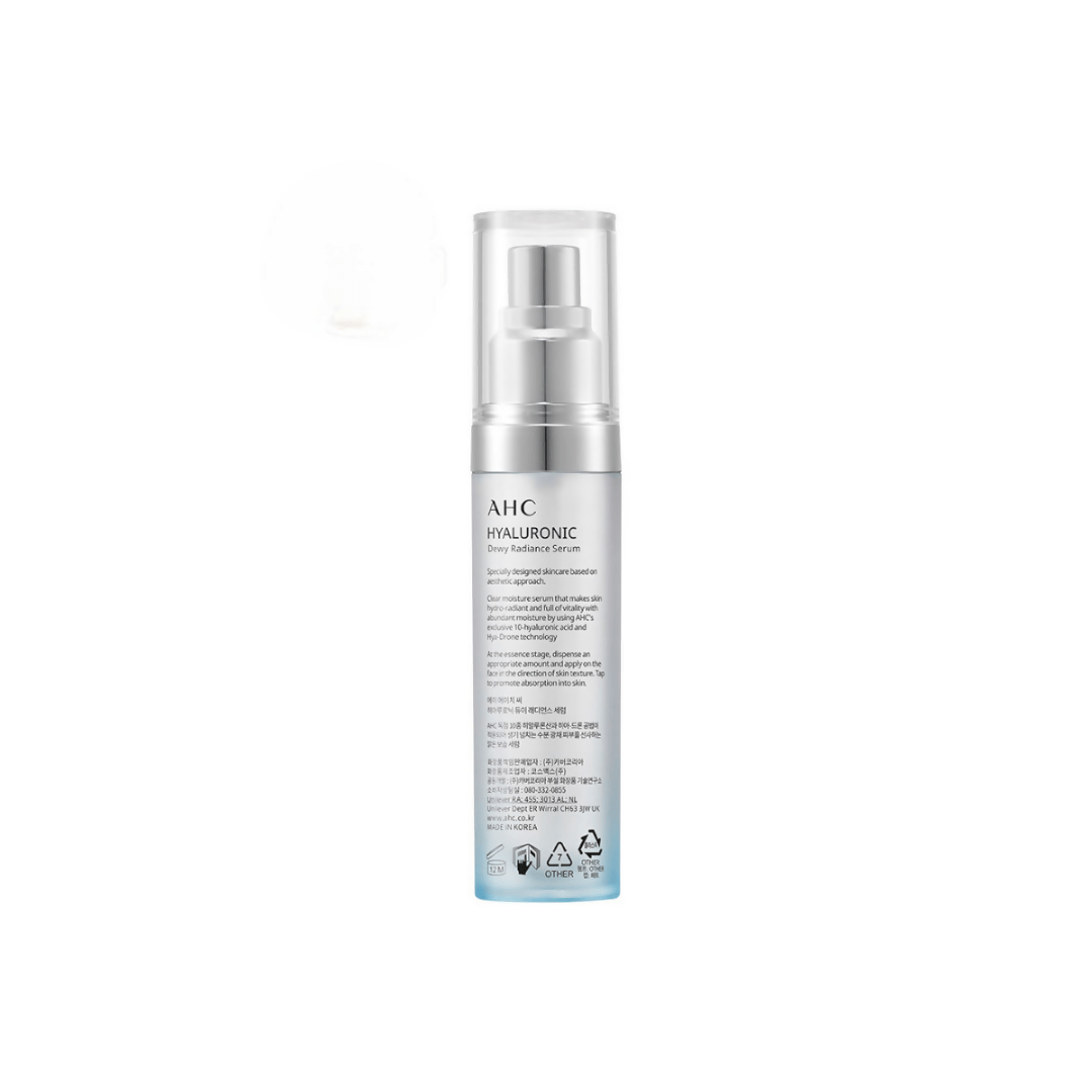 AHC Hyaluronic Dewy Moisturising Radiance Face Serum - Korean skincare