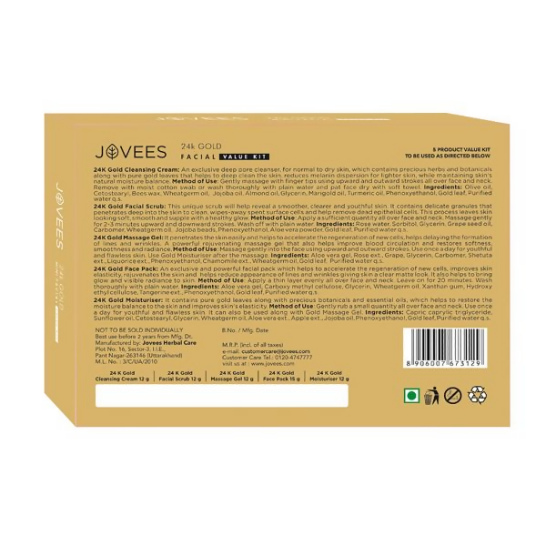Jovees Mini Gold Facial Kit - Distacart
