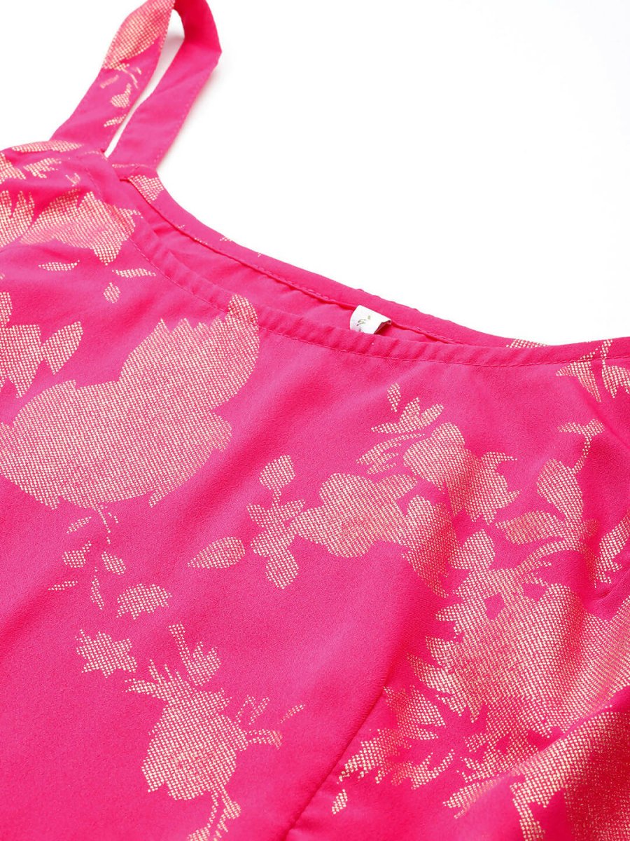 Ahalyaa Women's Traditional Wear Co-ods - Pink - Distacart
