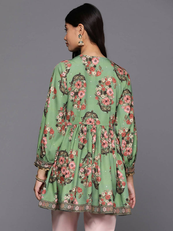 Ahalyaa Women's Traditional wear Tunic - Green - Distacart