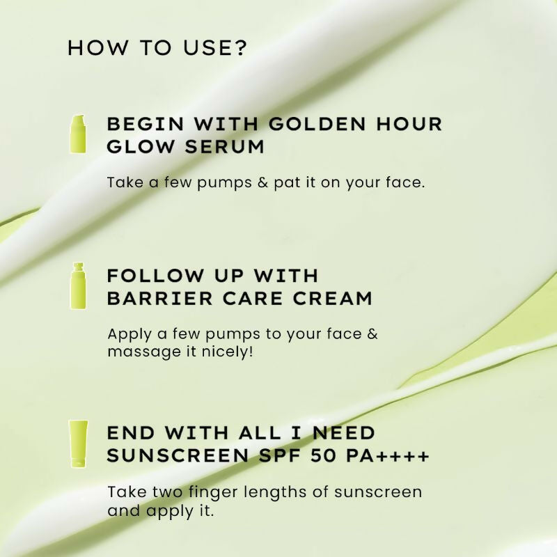 Hyphen By Kriti Sanon Skincare Routine with Glow Serum, Moisturizer & Sunscreen For Normal To Dry Skin Combo