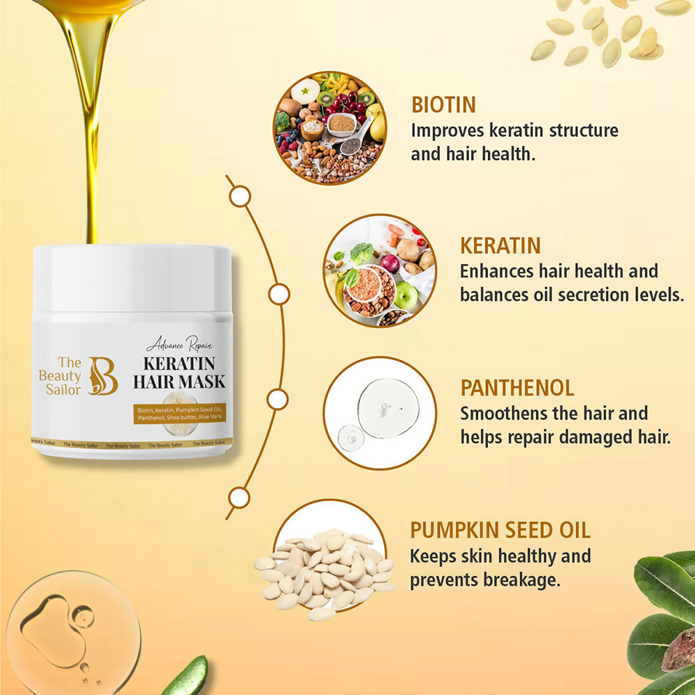 The Beauty Sailor Advance Repair Keratin Hair Mask - Distacart