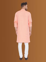 Thumbnail for Even Apparels Men's Pure Cotton Orange Kurta - Distacart