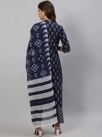 Thumbnail for Anubhutee Blue Printed Kurta with Trousers & Dupatta - Distacart