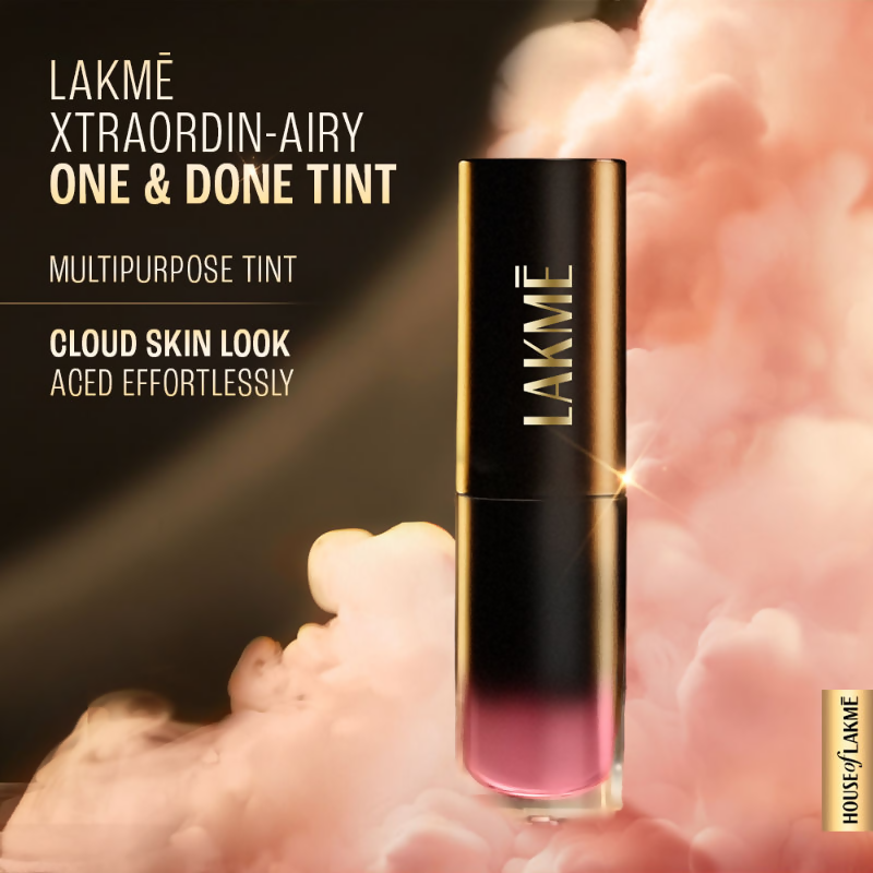 Lakme Xtraordin-Airy One-And-Done Lip, Eye & Cheek Tint - Dusty Rose - Distacart
