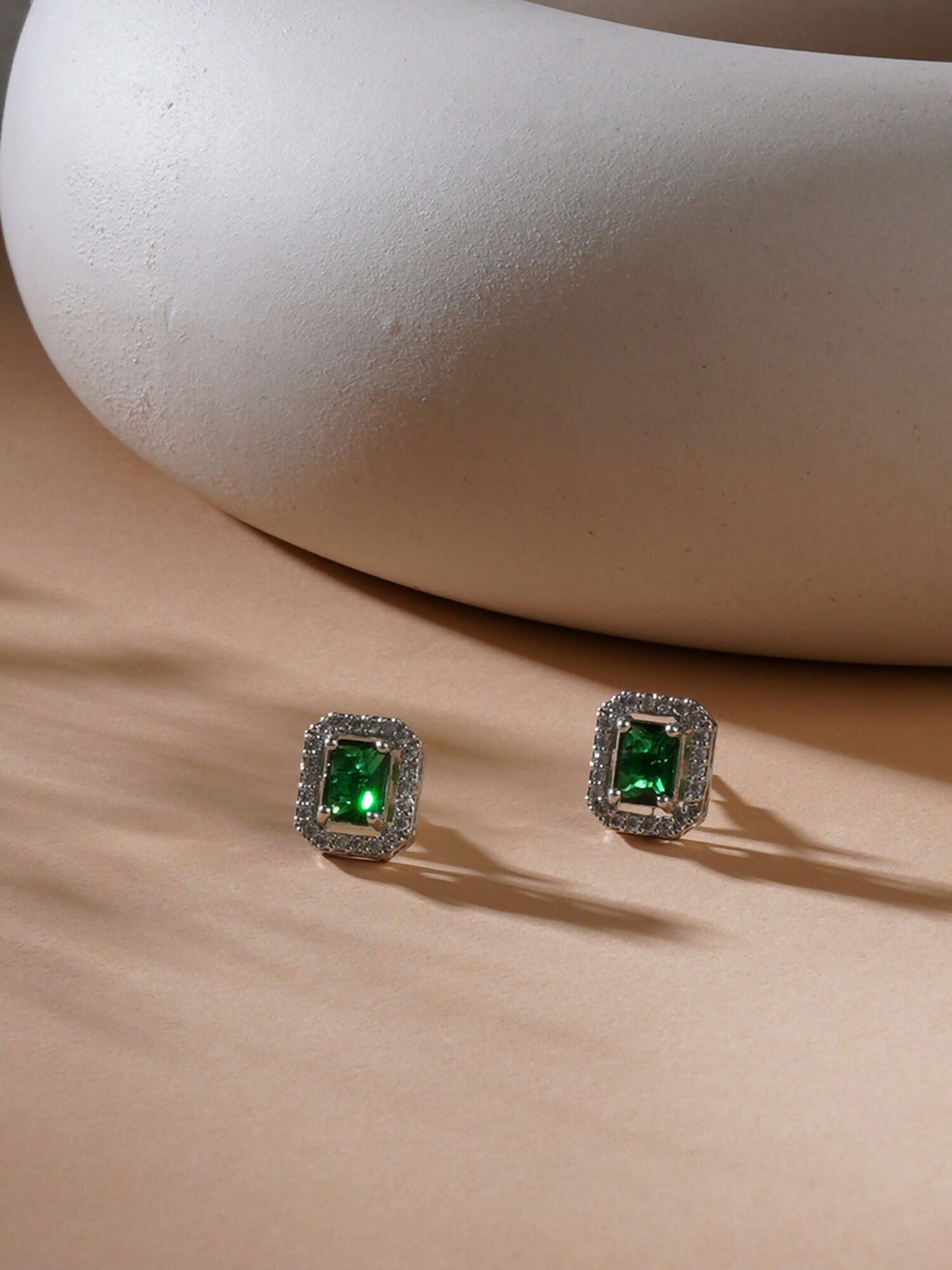 stone stud (green) - Ruby Raang - Distacart
