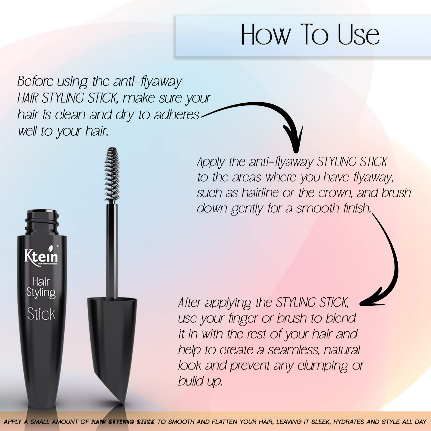 Ktein 100% Natural Plant Based Hair Styling stick - Distacart