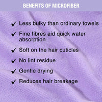 Thumbnail for Nykaa Naturals Microfiber Hair Wrap for Frizz Free & Shiny Hair - Lavender - Distacart