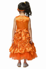 Thumbnail for Asmaani Kids Party Wear Stylish Dresses, Perfect for Parties, Functions & Vacations - Orange