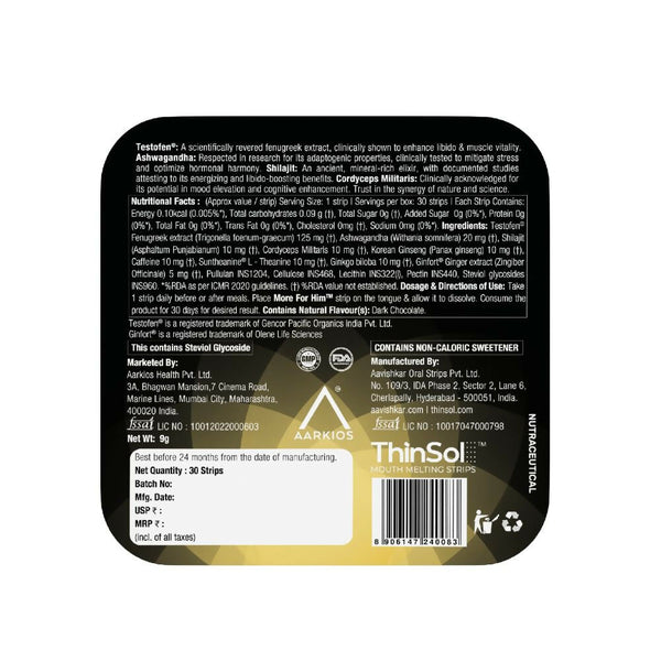 Aarkios More For Him Thi Solves Oral Strips - Distacart