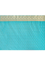 Thumbnail for Joban Fashion Teal Green Banarasi Soft Pure Handloom Banarasi Silk Saree