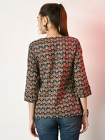 Thumbnail for Myshka Women's Multi Printed Top - Distacart