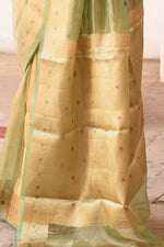 Thumbnail for Joban Fashion Green Pure Banarasi Tissue Saree