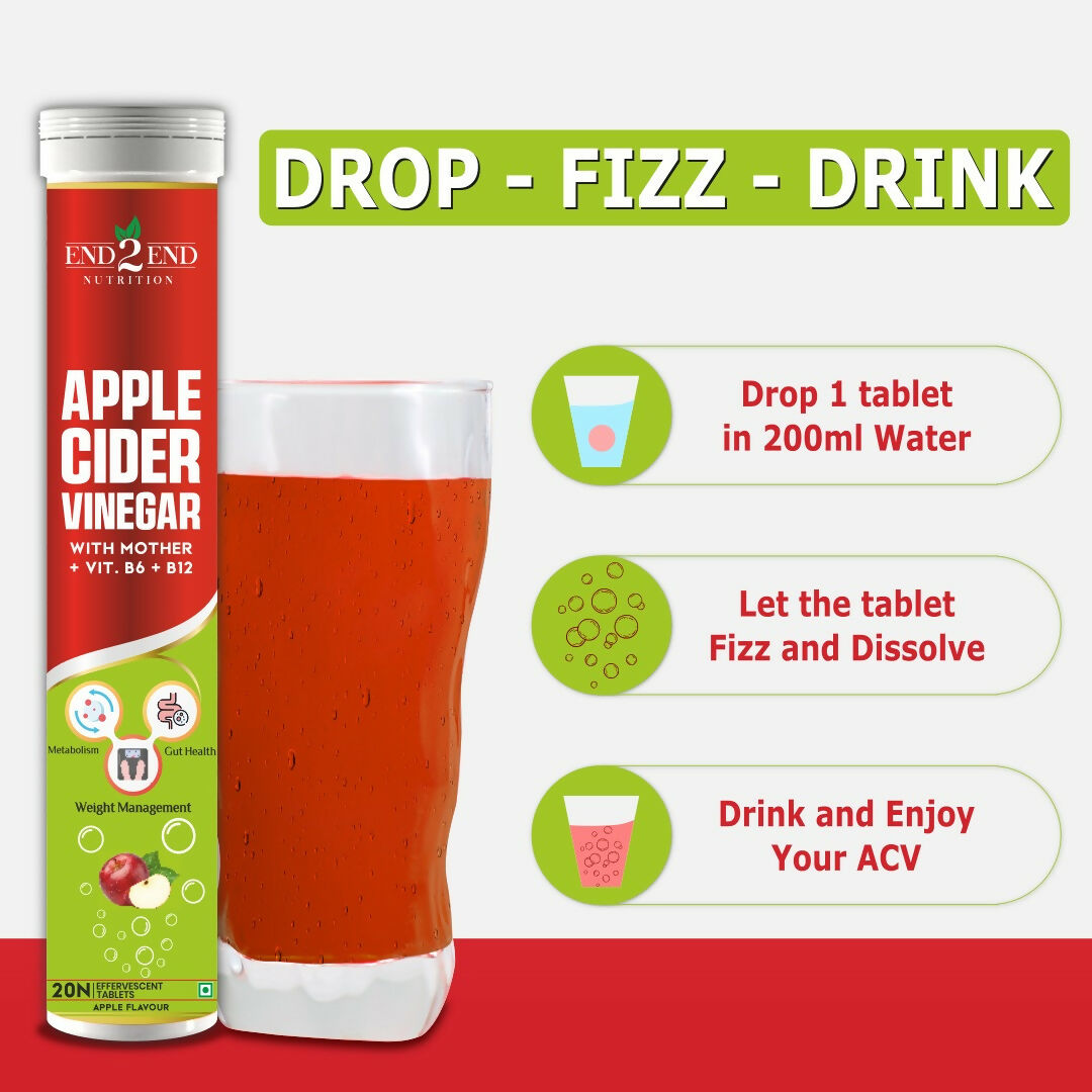 End2End Nutrition Apple Cider Vinegar Tablets - Distacart
