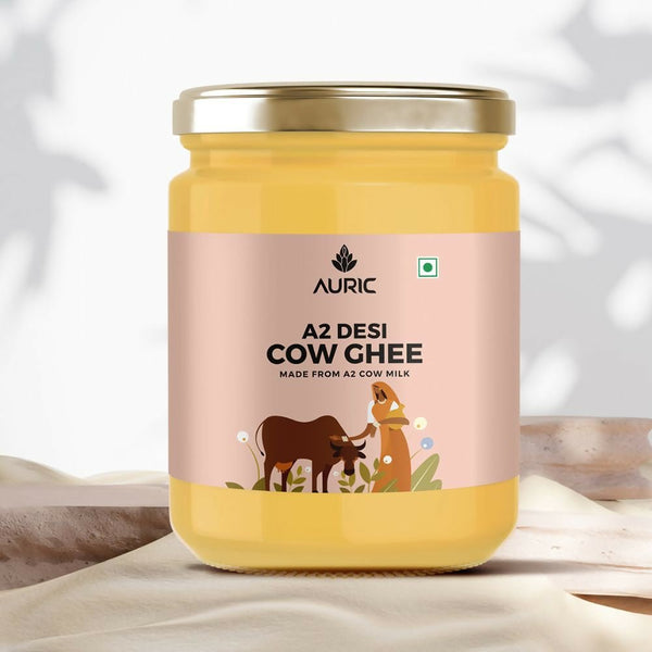 Auric A2 Bilona Desi Cow Ghee - Pure Brijwasi Ghee - Bilona Curd Churned