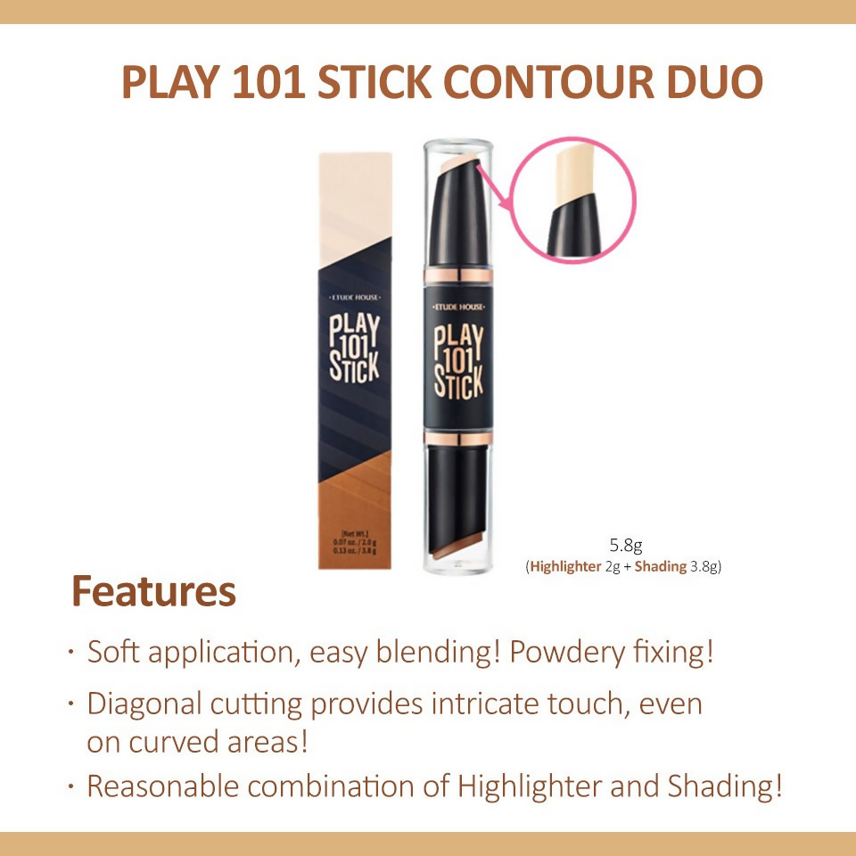 Etude House Play 101 Stick Contour Duo - 2 Intense - Distacart