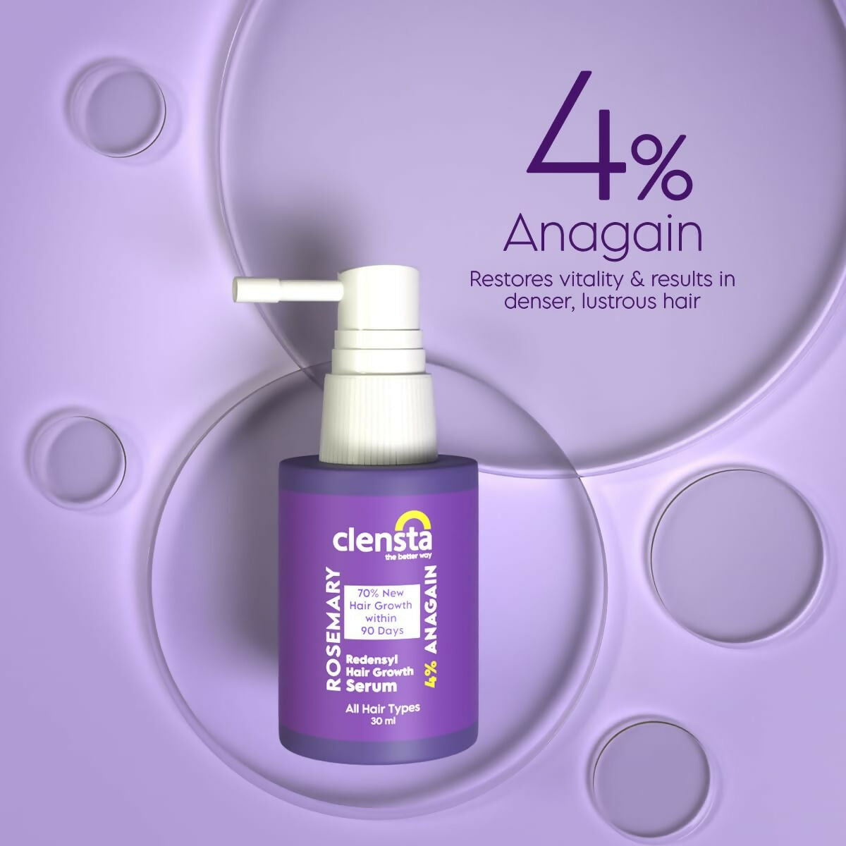 Clensta Rosemary Redensyl Hair Growth Serum - Distacart