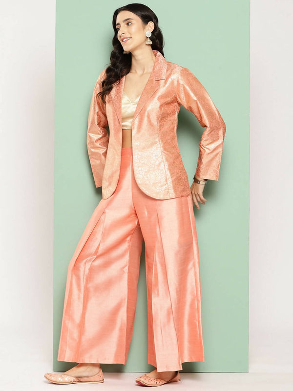 Ahalyaa Women's Traditional Wear Co-ods - Peach - Distacart