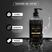 Thumbnail for Bella Vita Luxury CEO MAN Shower Gel For Deep Cleansing, Hydrating & Moisturising Skin with Aloe Vera & Charcoal Powder