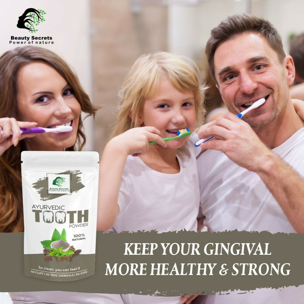 Beauty Secrets Ayurvedic Tooth Powder - Distacart