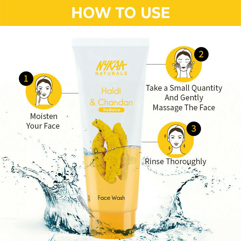 Nykaa Naturals Haldi & Chandan Face Wash for Radiant Skin - Distacart