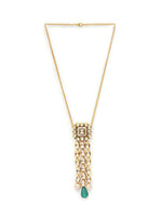 Thumbnail for Kundan Necklace (Gold) - Ruby Raang - Distacart