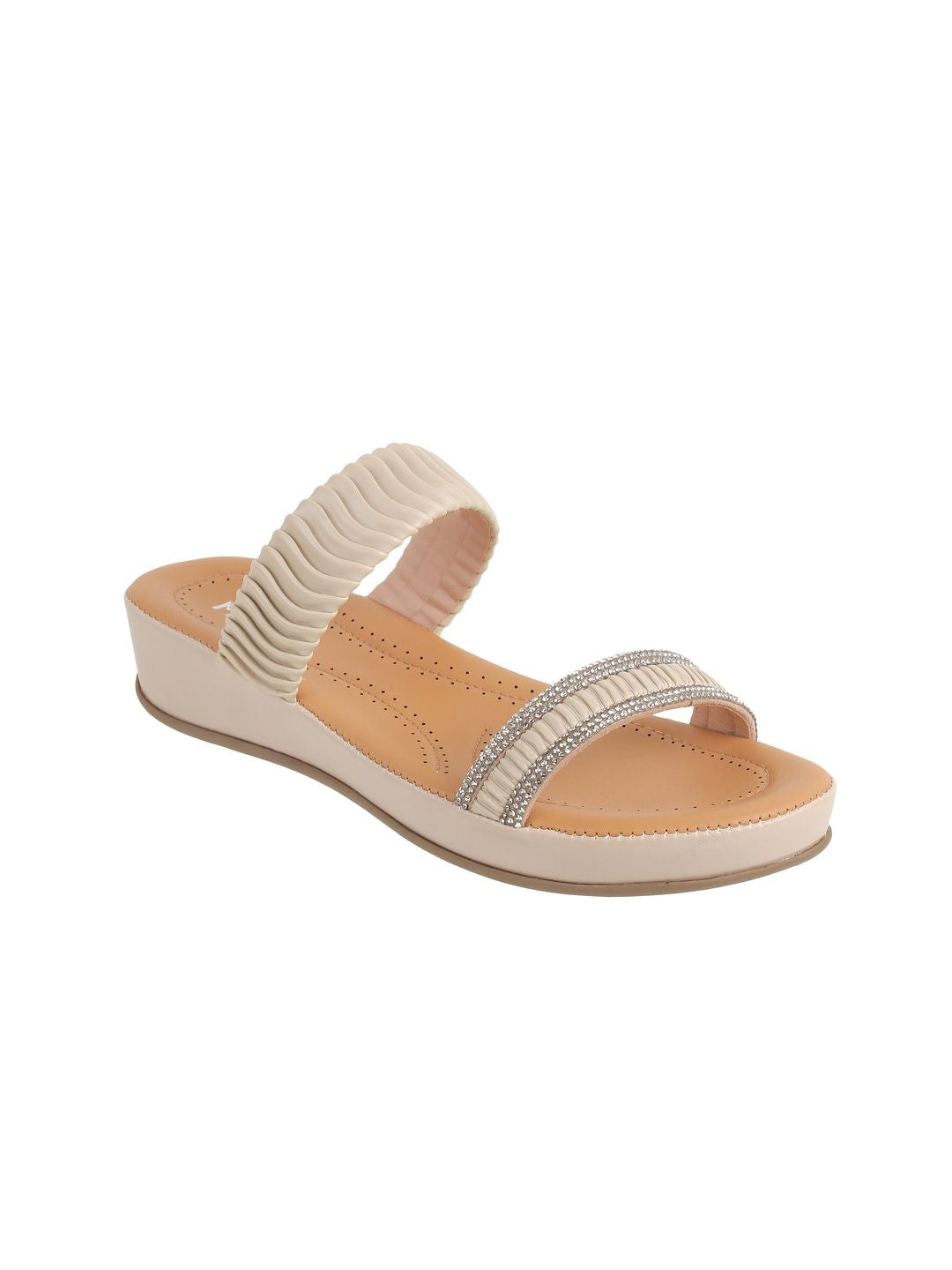 Metro Textured Comfort Peep Toes with Bows