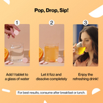 Thumbnail for Setu Skin Renew Glutathione With Vitamin C Effervescent Tablets - Orange Flavor - Distacart