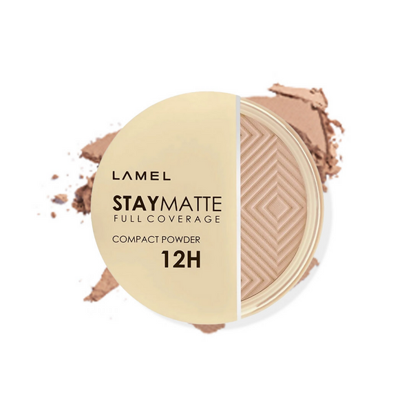 Lamel Stay Matte Full Coverage Compact Powder - 404 Beige - Distacart