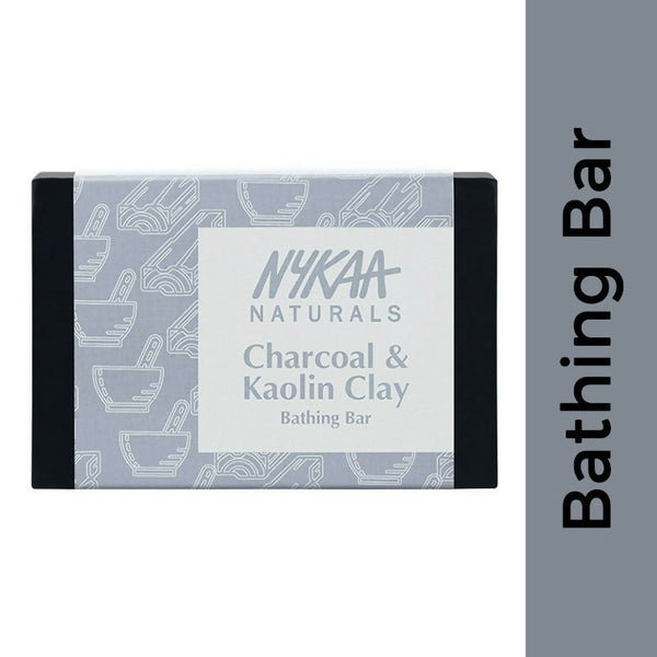 Nykaa Naturals Charcoal & Kaolin Clay Detox Bathing Soap - Distacart