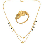 Thumbnail for AanyaCentric Gold-plated Mangalsutra & Ring Set - Distacart