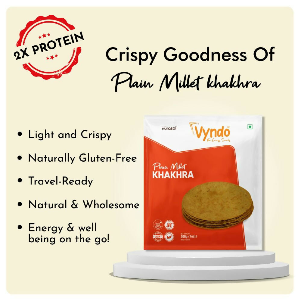 Vyndo Plain Millet Khakhra - Distacart