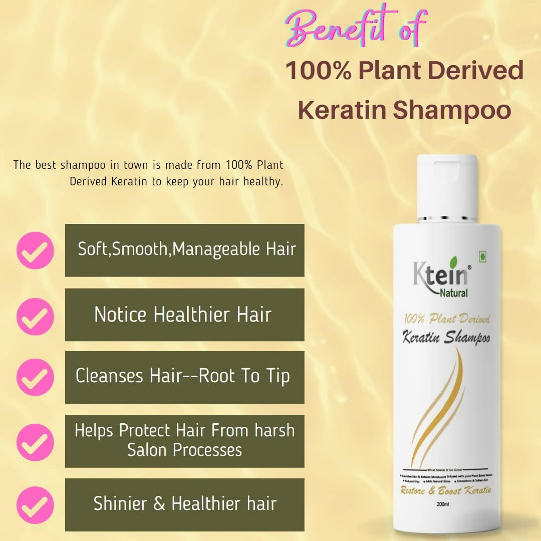 Ktein Natural Plant Derived Keratin Shampoo - Distacart
