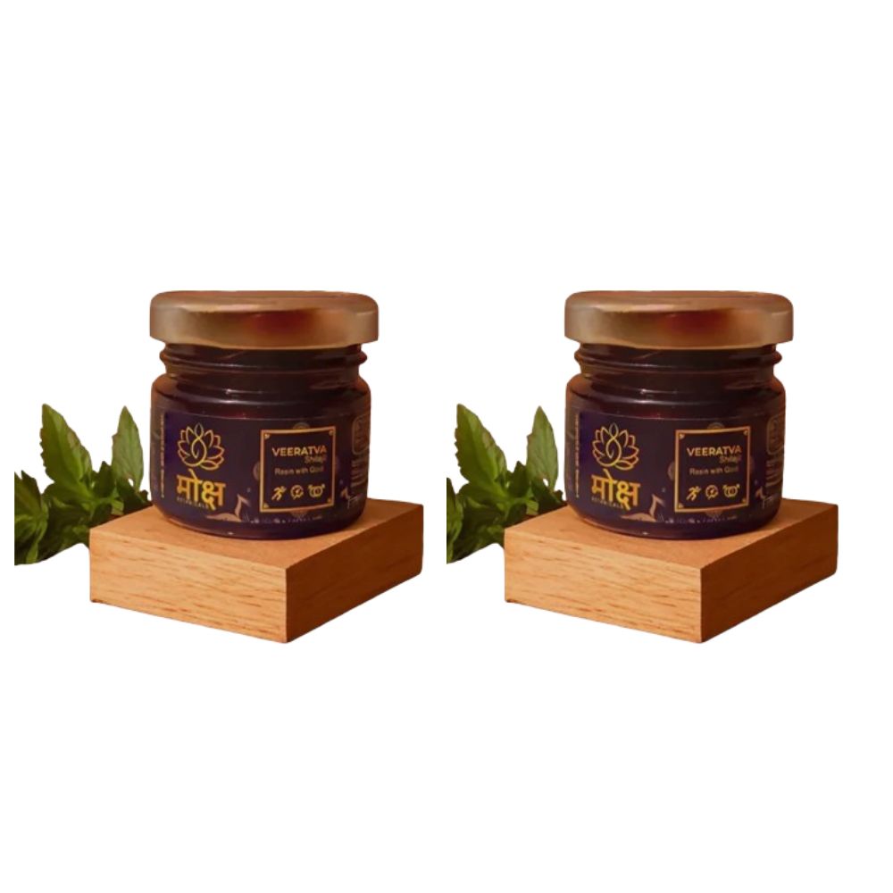 Moksha Botanicals Veeratva SJ Resin with Gold - Distacart