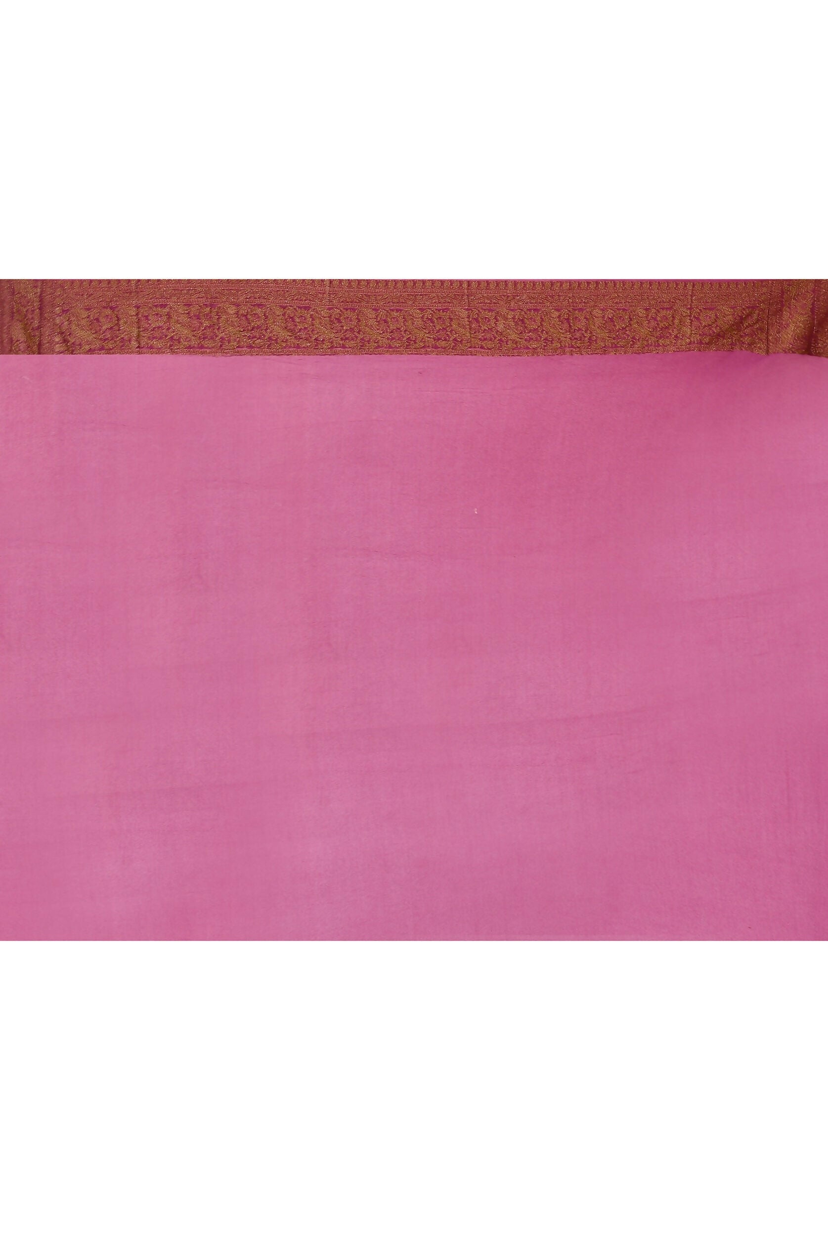 Joban Fashion Pastel Lilac Crepe Chiffon Pure Handloom Banarasi Silk Saree