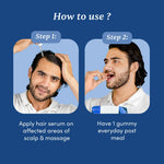 Thumbnail for Man Matters Hair Growth Combo - Biotin Hair Gummies & Advanced Hair Serum - Distacart