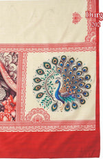 Thumbnail for Joban Fashion Silk Blend Off White Color Garad Saree