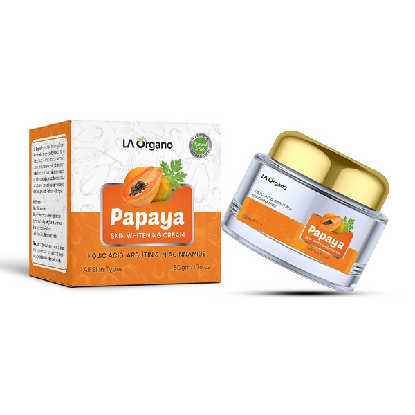 LA Organo Papaya Cream For Skin Brightening & Whitening - Distacart