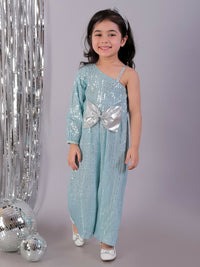 Thumbnail for Lil Drama Razzle Dazzle Girls Sky Blue Party Jumper