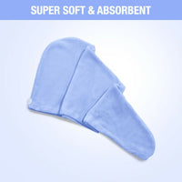 Thumbnail for Nykaa Naturals Microfiber Hair Wrap for Frizz Free & Shiny Hair - Blue - Distacart