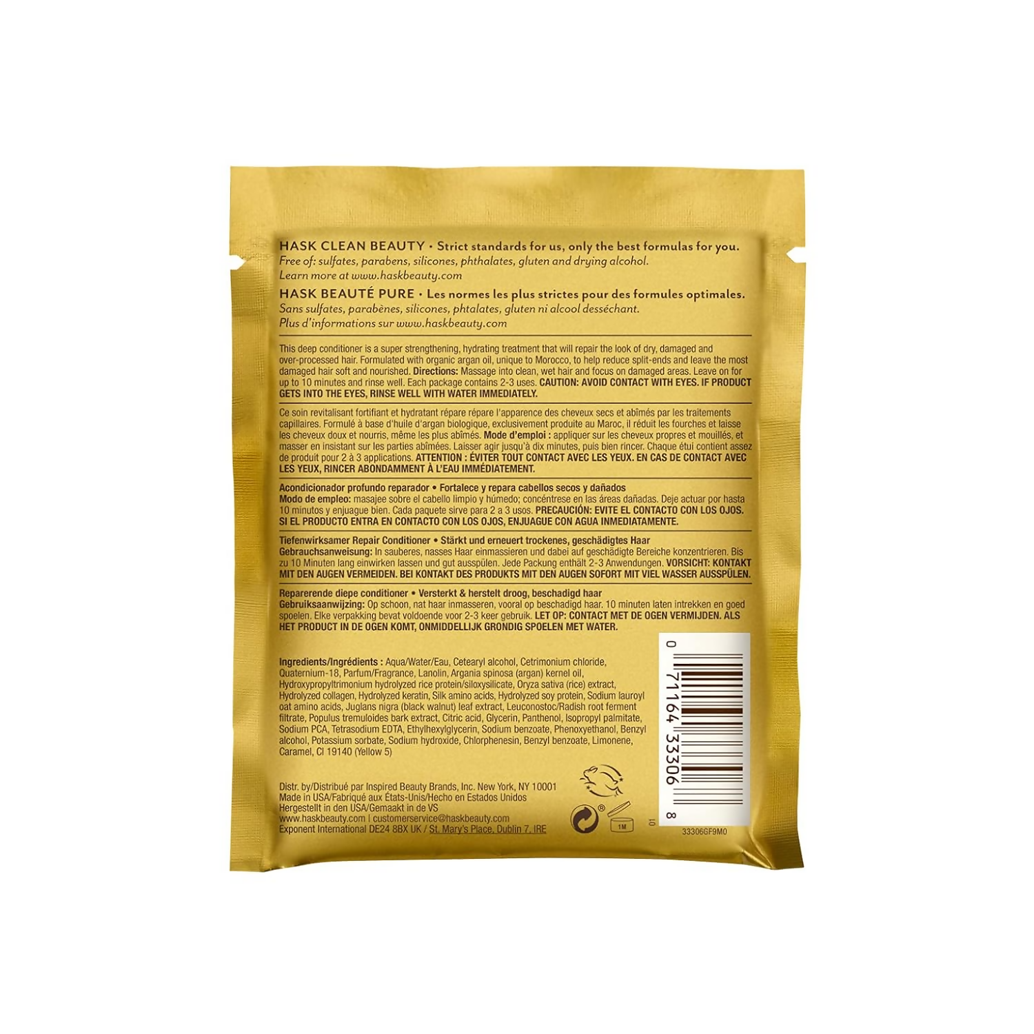 HASK Argan Oil Repairing Deep Conditioner - Distacart