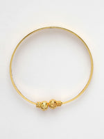 Thumbnail for NVR Women's Set of 2 Gold-Plated Handcrafted Adjustable Bangles - Distacart